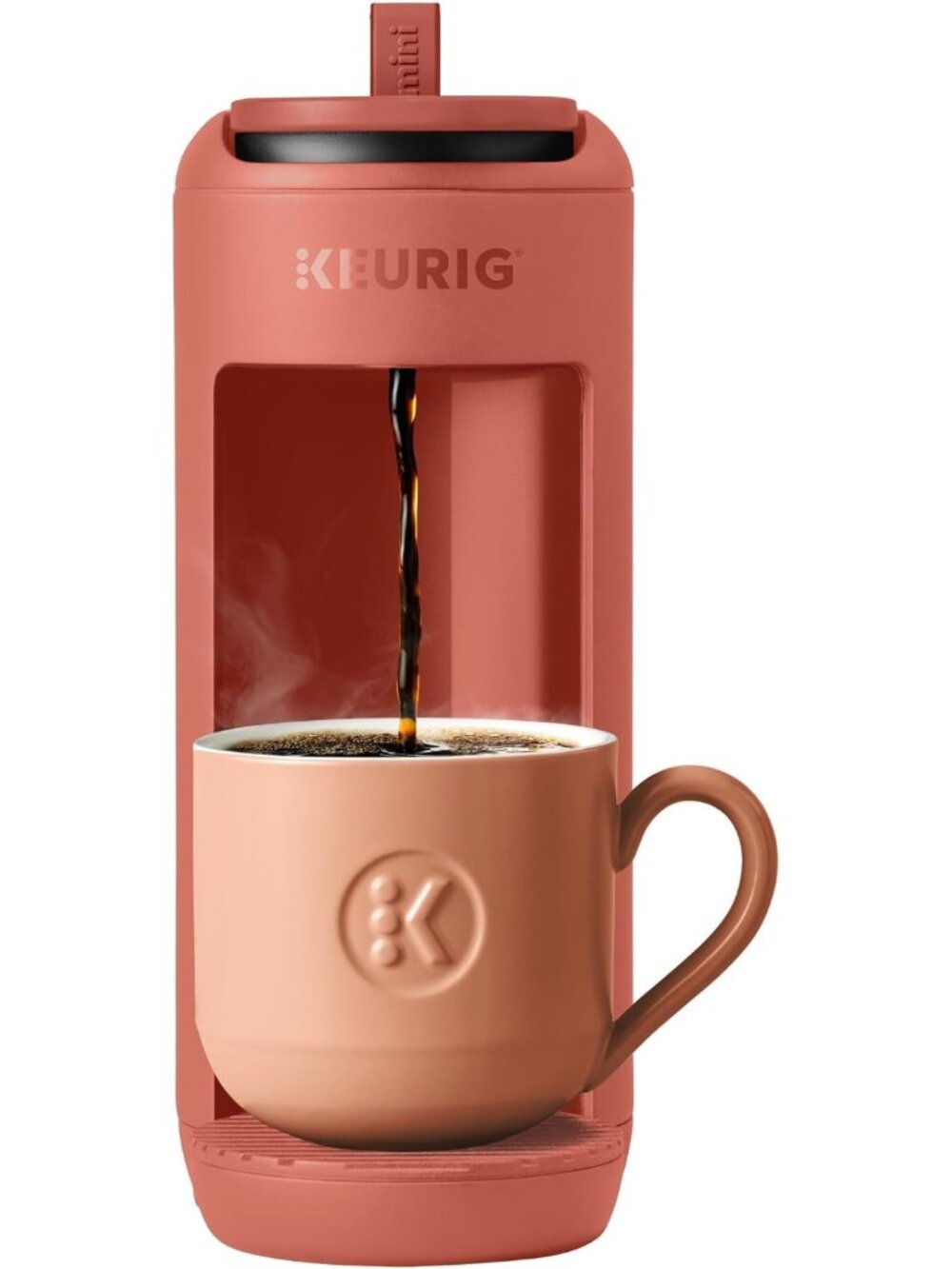Compact Single Serve Coffee Maker, Brews 12 oz, Portable & Ideal for Small